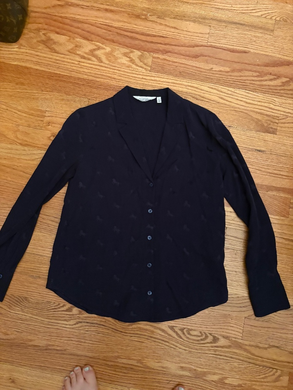 BNWOT other stories navy blue blouse